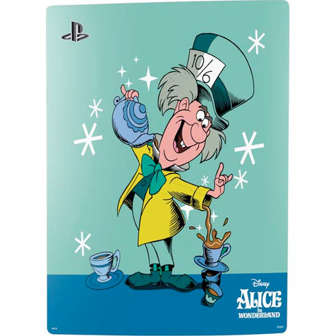 Disney Alice in Wonderland Mad Hatter Tea Party PS5 Digital Edition Console Skin